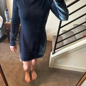 Reformation Blue Velvet Dress